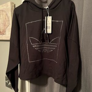 Women adidas crop hoodie